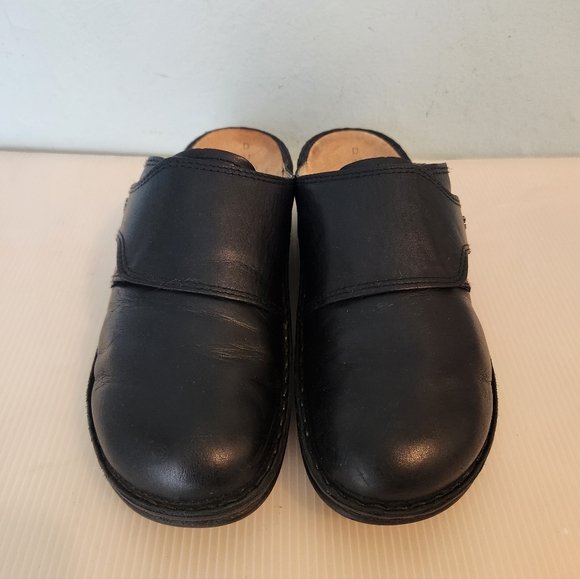 Finn Comfort Company German Made Black Leather Clogs Mens 8/Womens 10.5 - Picture 3 of 8